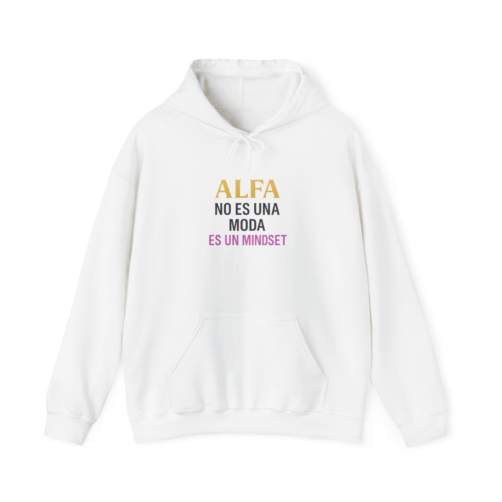 Alfa Mindset Hoodie - Unisex Heavy Blend Sweatshirt, Inspirational Gift, Cozy Casual Wear, Motivational Apparel, Perfect for All Occasions