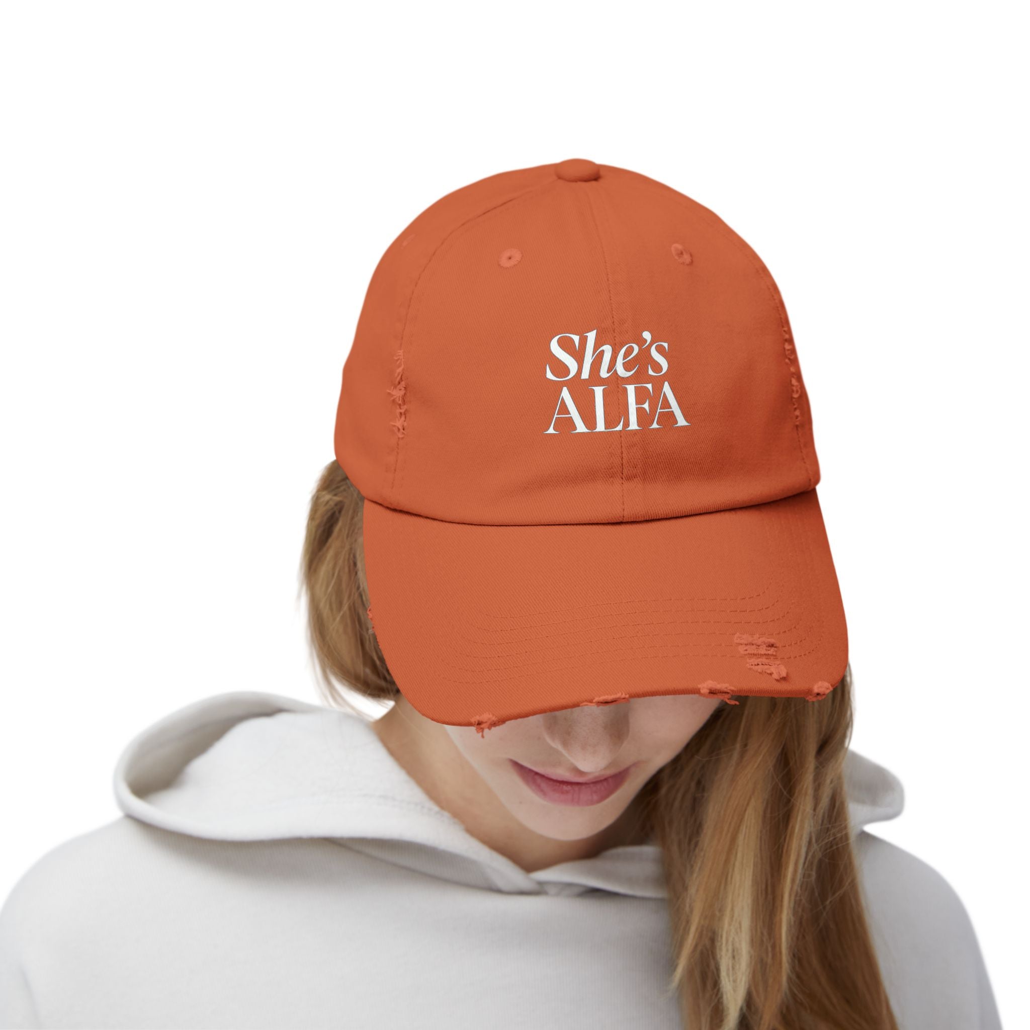 Unisex Distressed Cap - Casual Trendy Hat for Everyday Style | Perfect Gift for Women, Fashion Accessories, Relaxed Look - She&