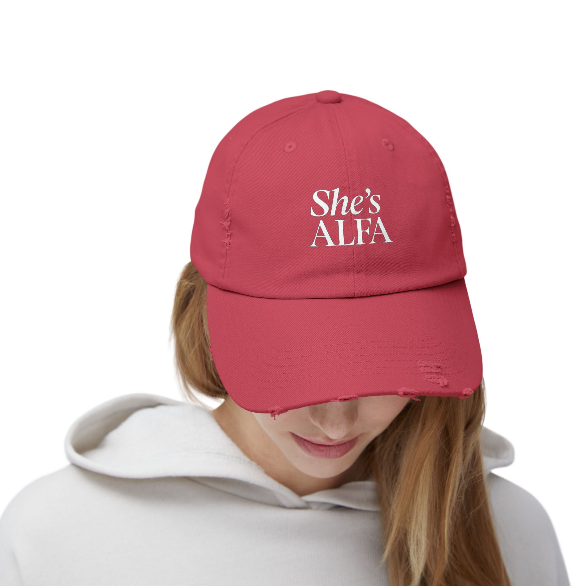 Unisex Distressed Cap - Casual Trendy Hat for Everyday Style | Perfect Gift for Women, Fashion Accessories, Relaxed Look - She&
