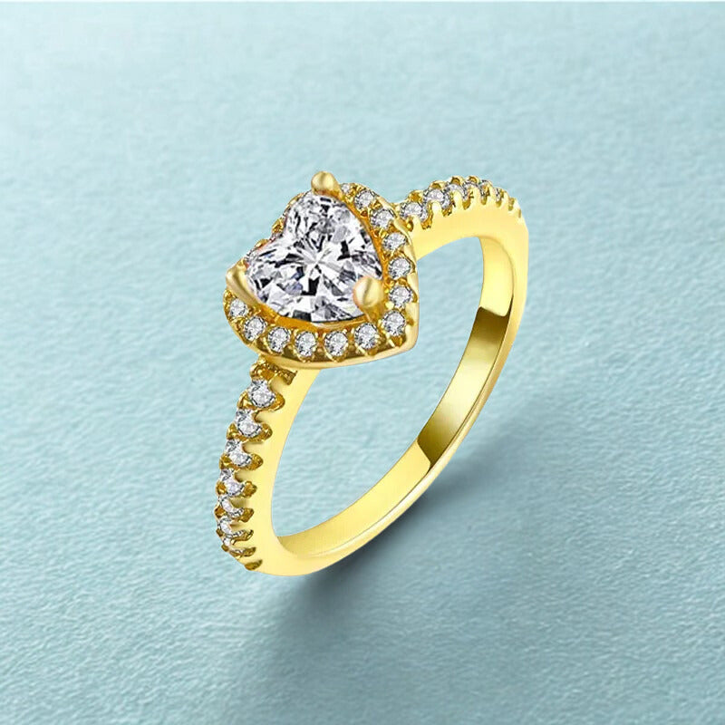 Exquisite Gold 925 Sterling Silver Ring Exquisite Charm