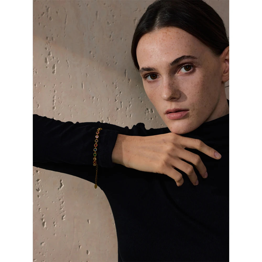 Necklace Bracelet for Women Stainless Steel Waterproof Jewelry