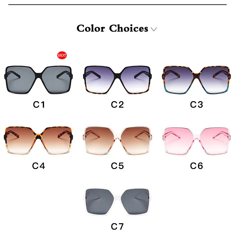 Women Oversized Sunglasses - Brand Designer Eyewear