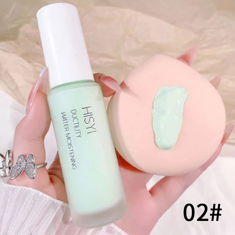 Silky and clear primer, natural cream to brighten and prevent makeup from coming off easily