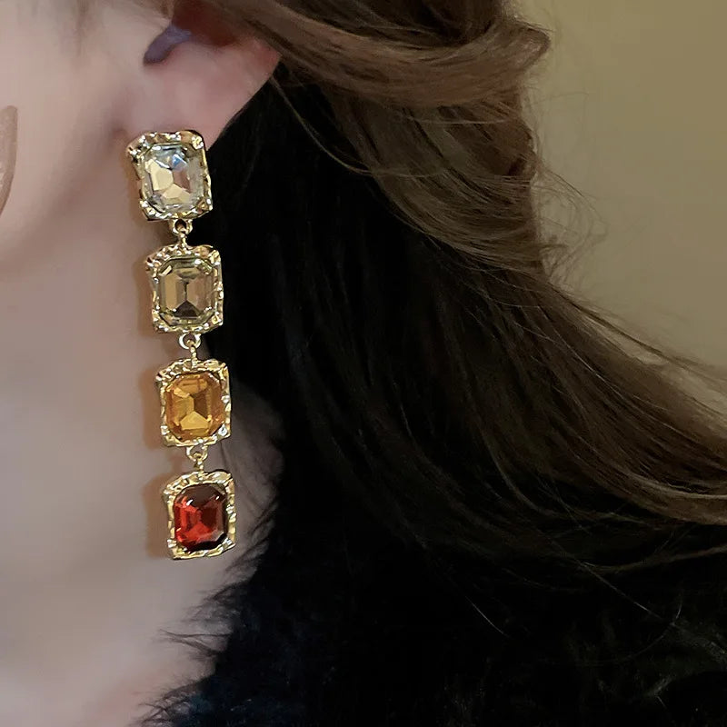 Necklace and Earrings Fashionable Temperament Splicing Jewelry