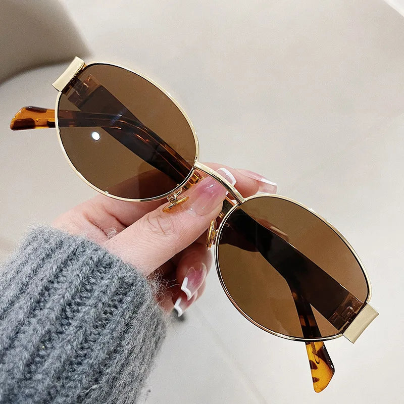 Fashion Oval Retro Sunglasses Women