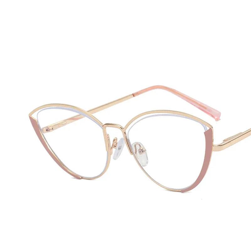 Vintage Cat Eyeglasses Trendy Anti-Blue Light Fashion Eyewear.