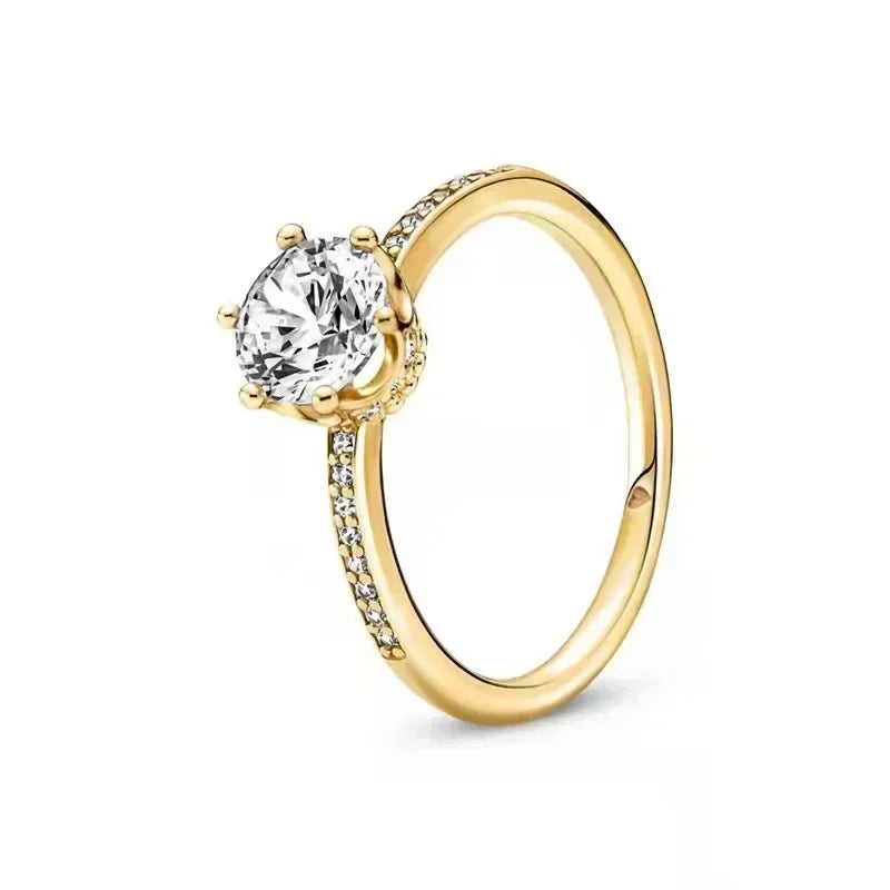 Exquisite Gold 925 Sterling Silver Ring Exquisite Charm