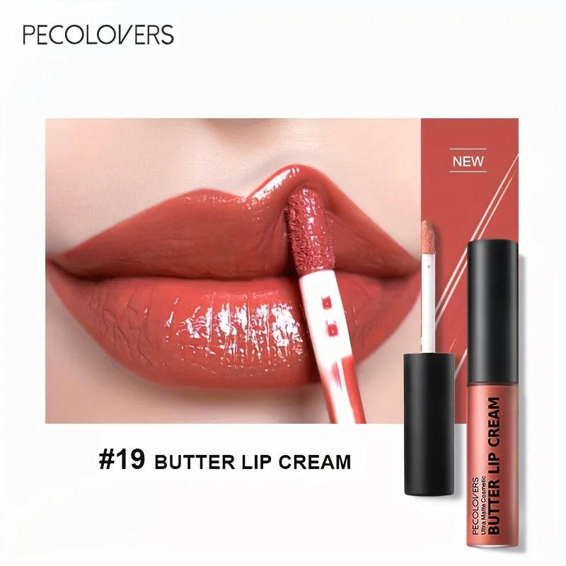 Lip Cream Liquid Lipstick, Non-Sticky, Moisturizing High Pigment
