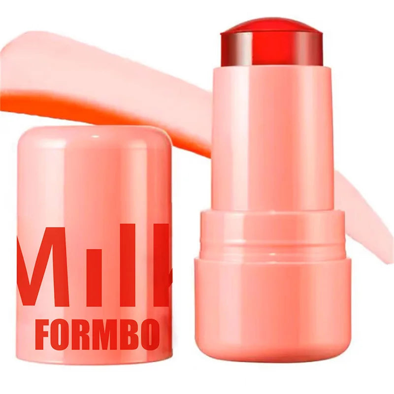 Jelly Lipstick, Moisturized Blusher Rouge Cream Shimmer Powder Blusher