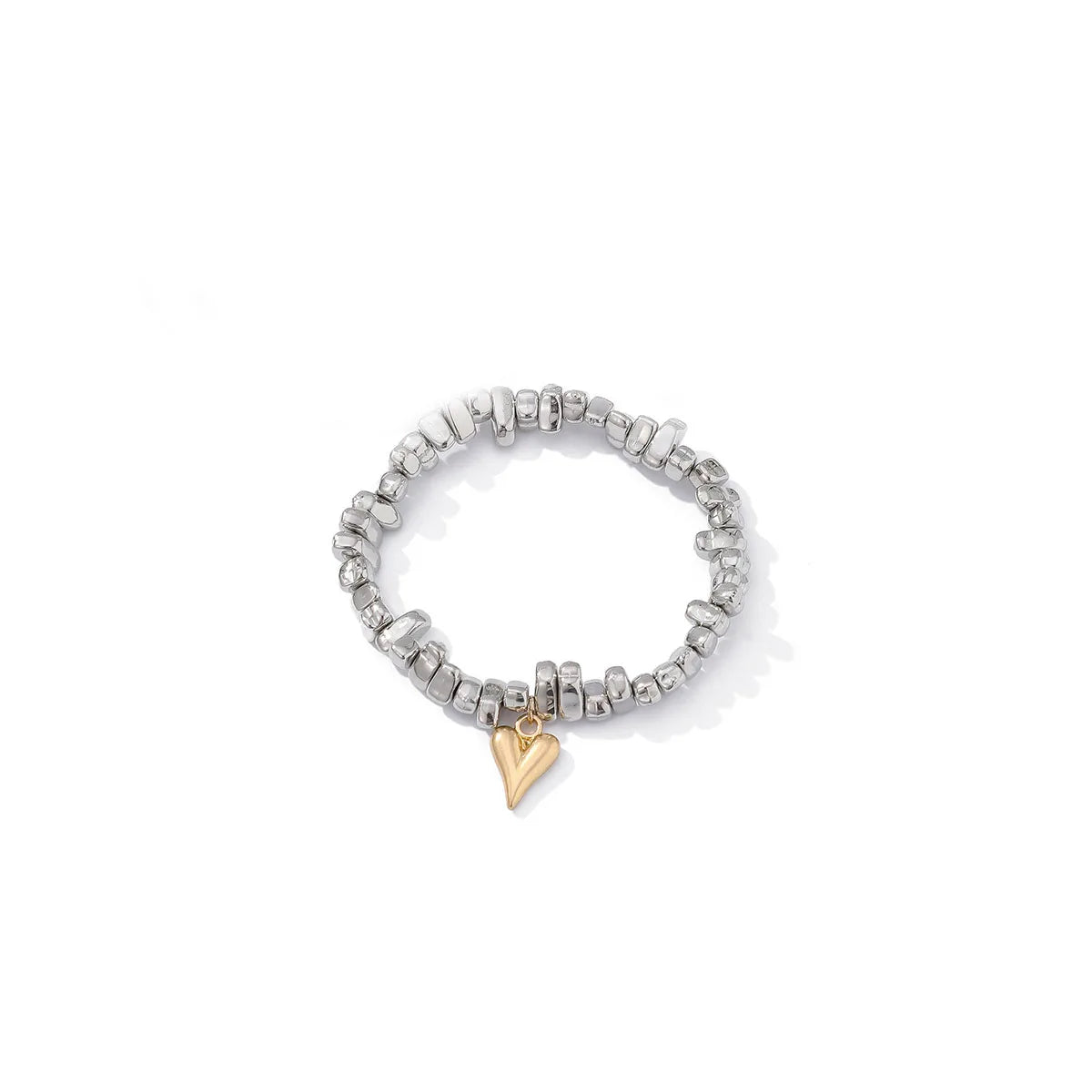 Fashion Bead Heart-Shaped Pendant Bracelet Set for Woman
