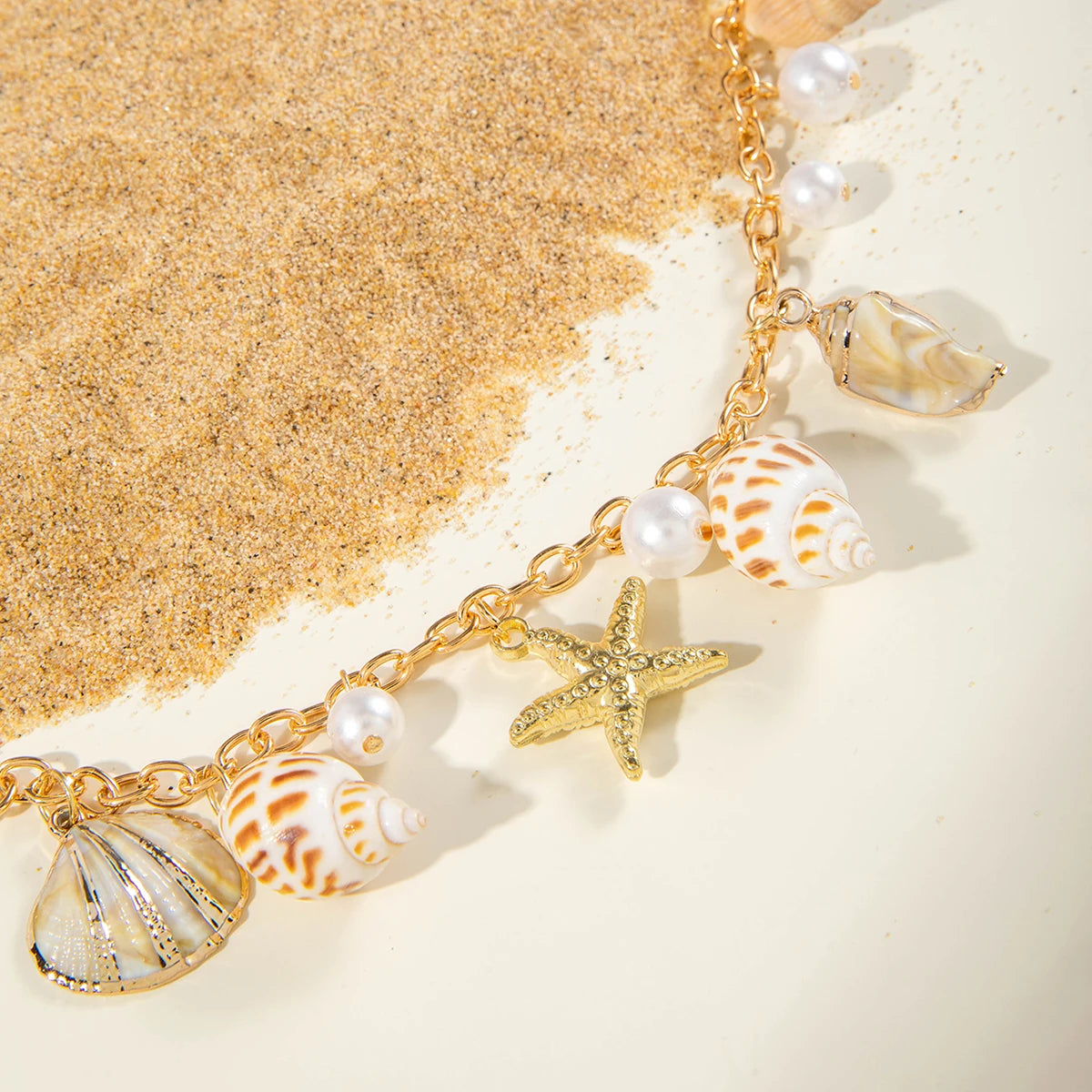 Bohemian Sea Star Conch Waist Chain Women