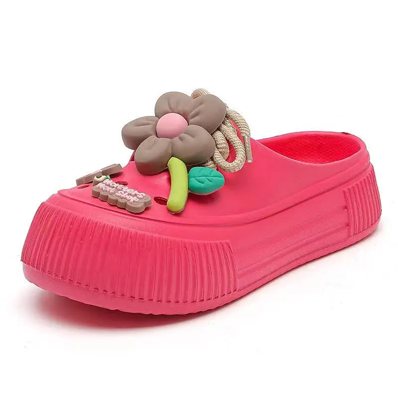 Women Slippers Cute Decoration Platform Sandals