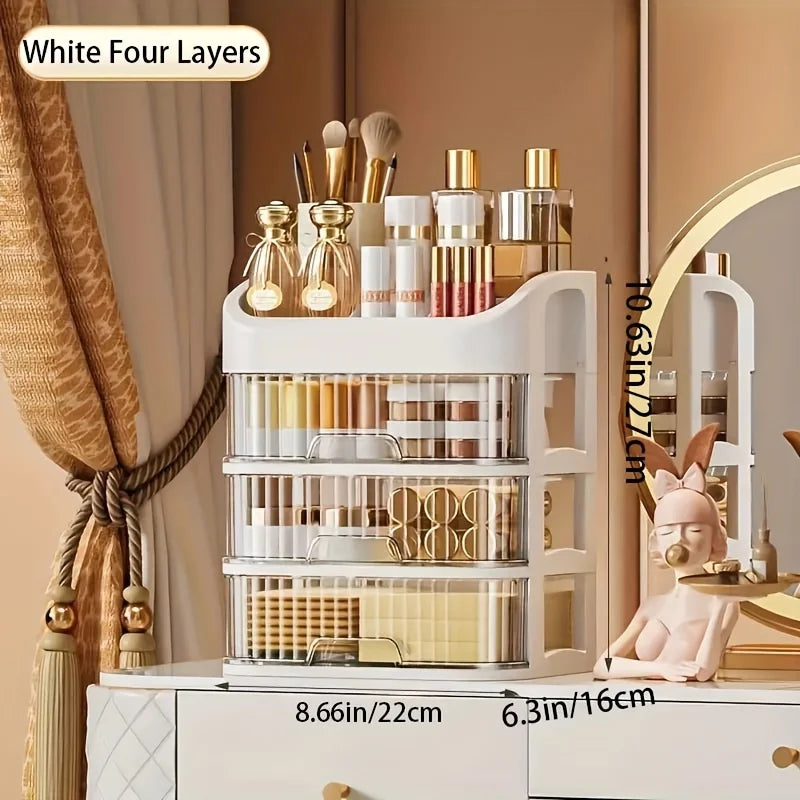 Large Capacity Transparent Jewelry & Makeup Organizer