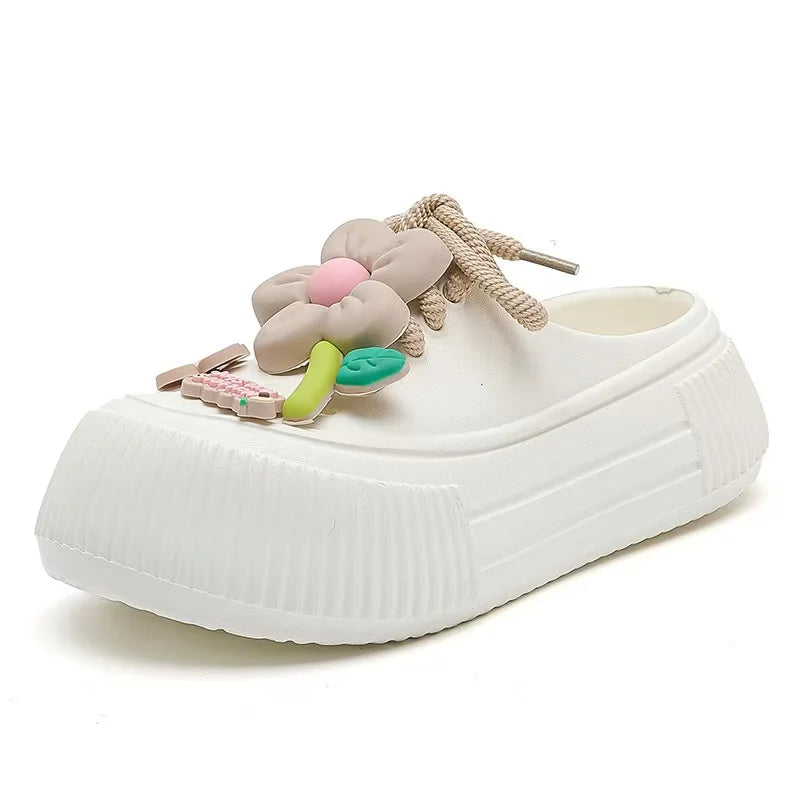 Women Slippers Cute Decoration Platform Sandals