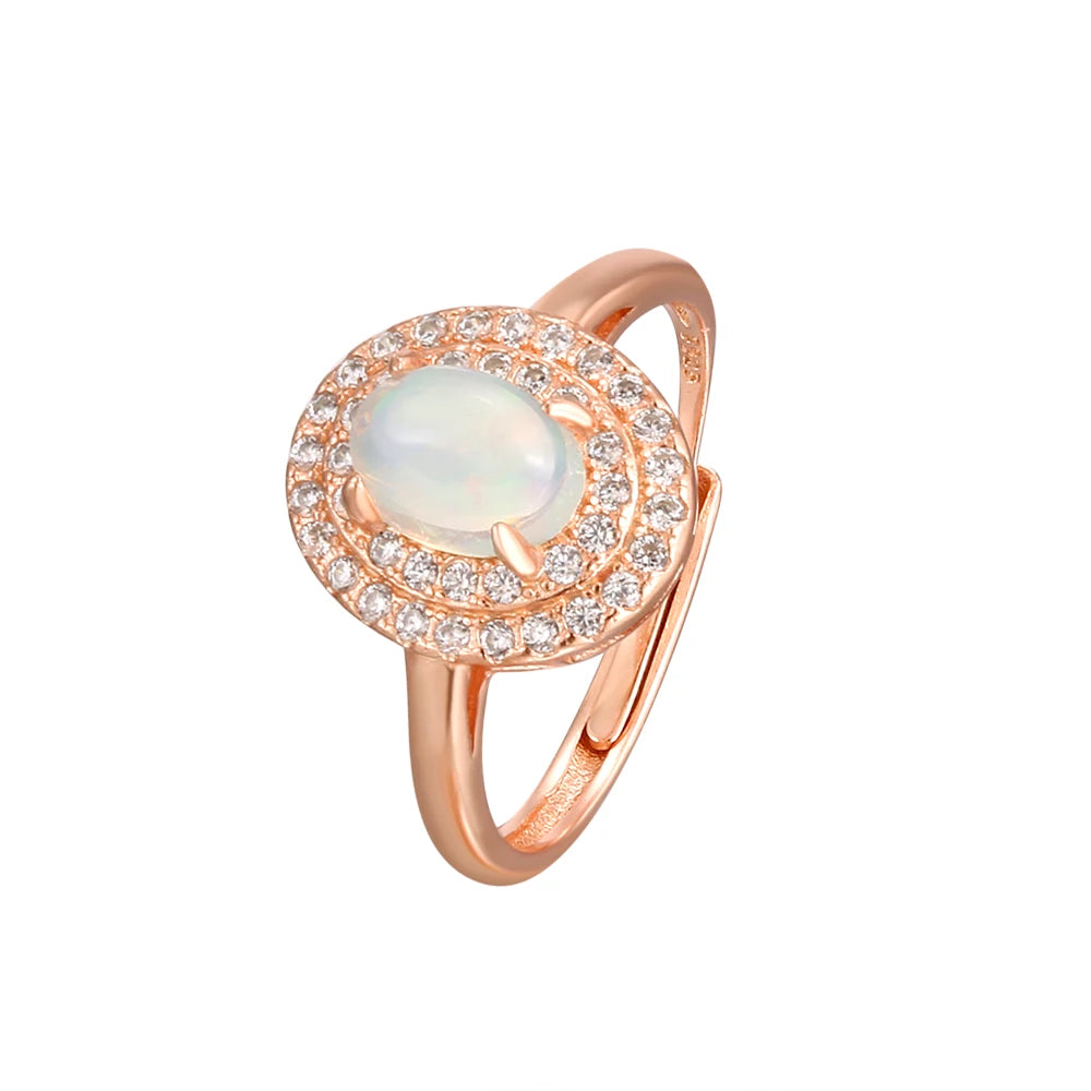 925 silver plated rose gold women&