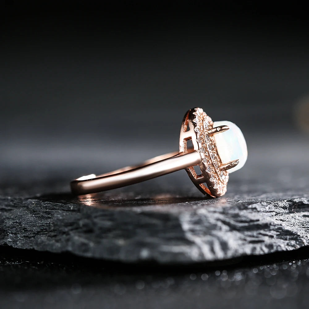 925 silver plated rose gold women&