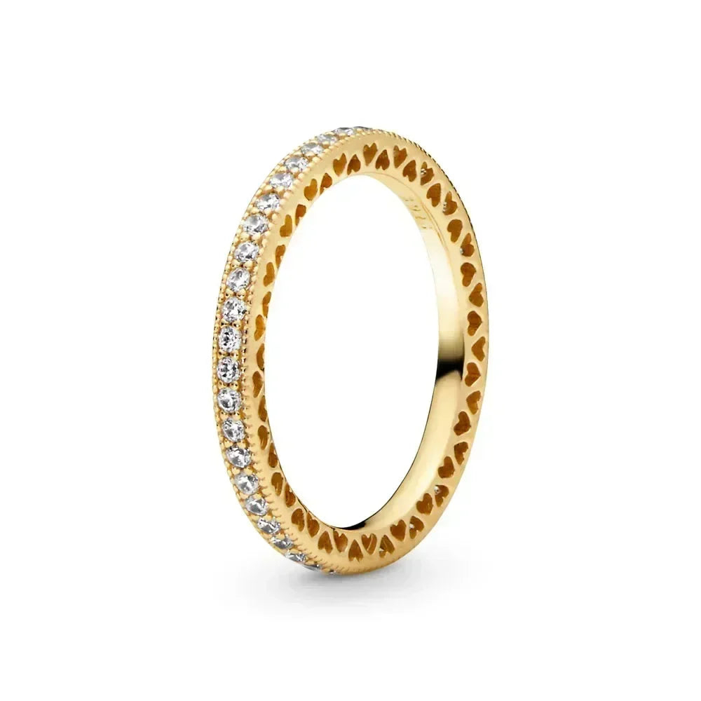 Exquisite Gold 925 Sterling Silver Ring Exquisite Charm