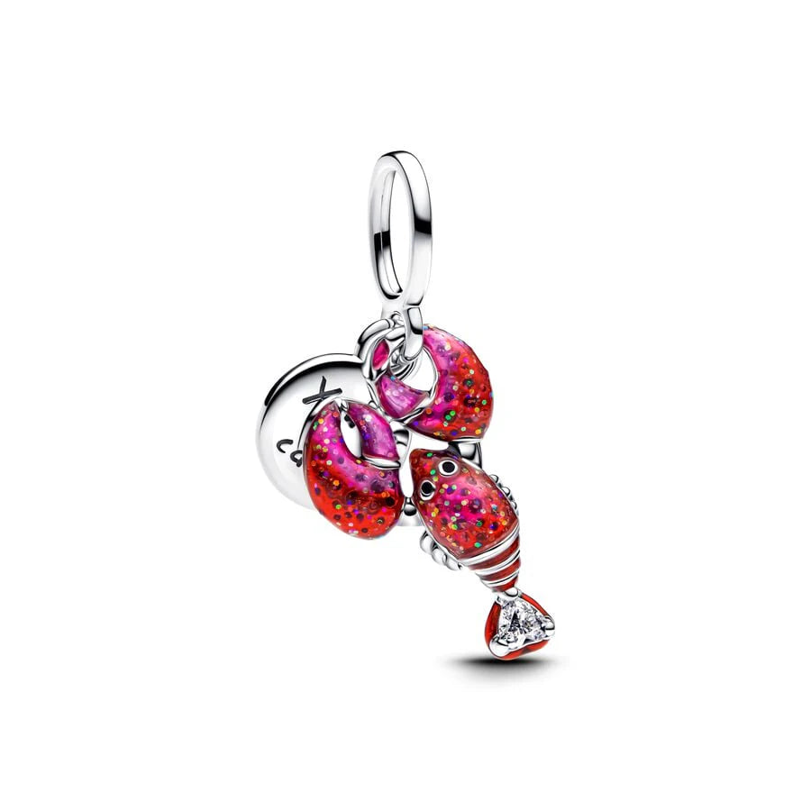 Blue Marine Organism Series Charm Jewelry Fit Original 925 Sterling Silver