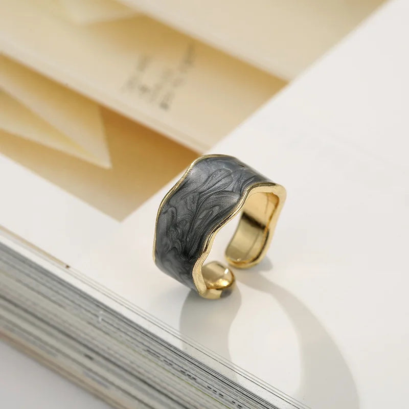 Irregular Shape Rings for Women Gold