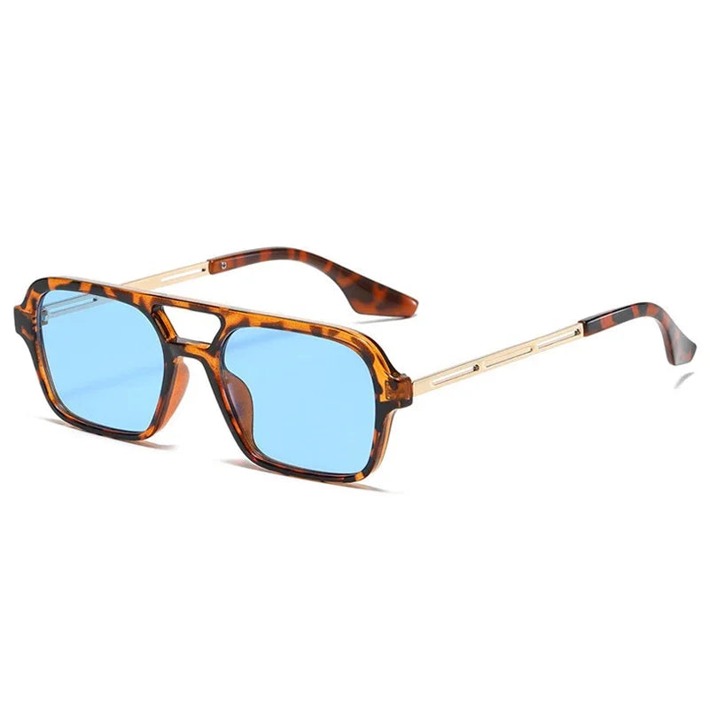 Square Vintage Sunglasses Women Brand Designer