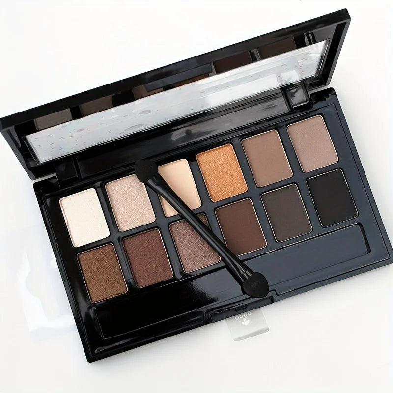 Smokey Eyeshadow Palette, Brown Black Dark Color Series