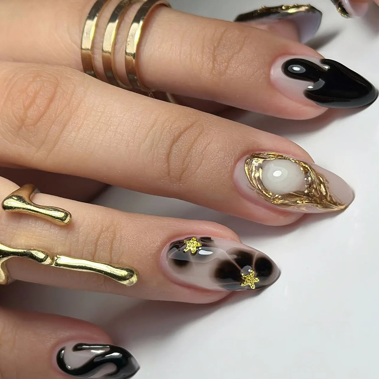 Nails Almond Shaped Press on Nails - 24pcs