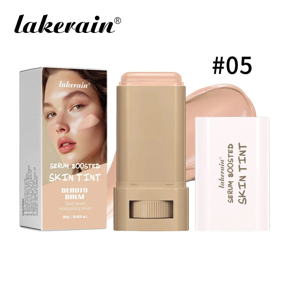 Stick Serum Boosted Skin Tint Foundation, Smooth Plumper Hight Coverage.