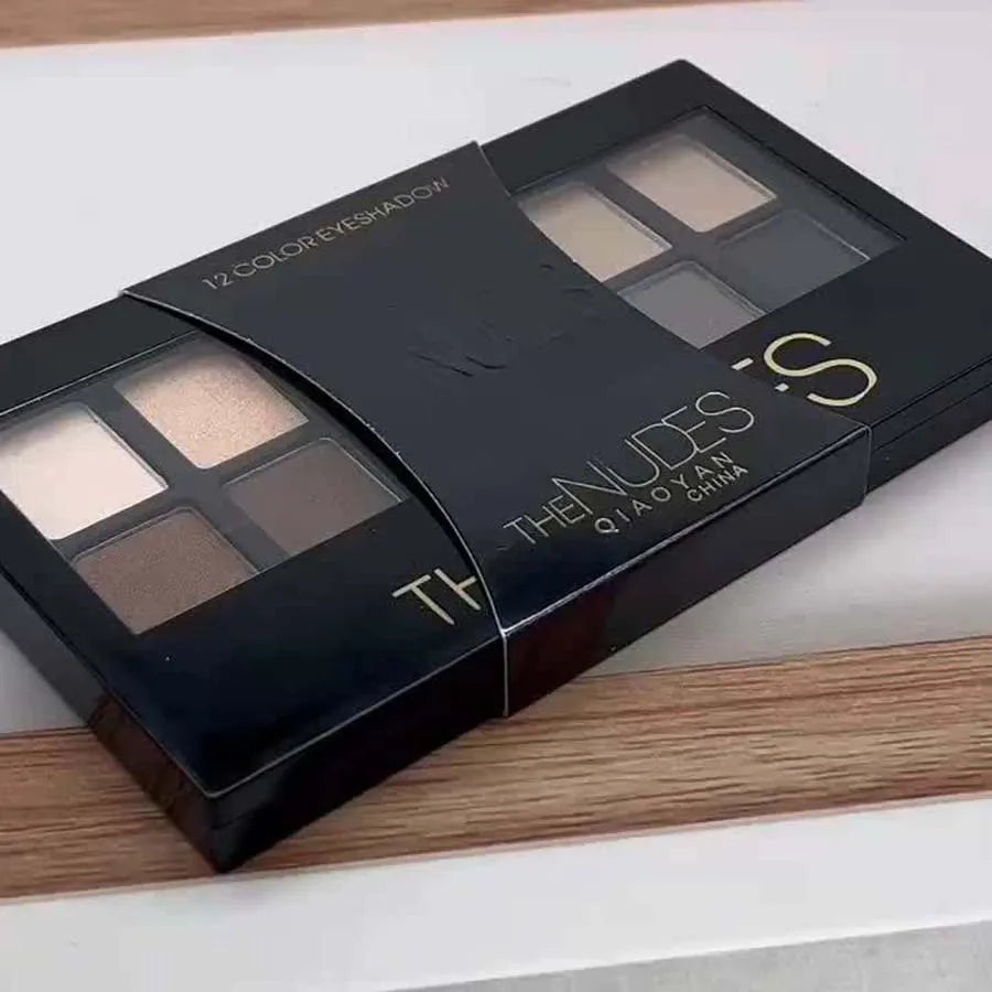 Smokey Eyeshadow Palette, Brown Black Dark Color Series