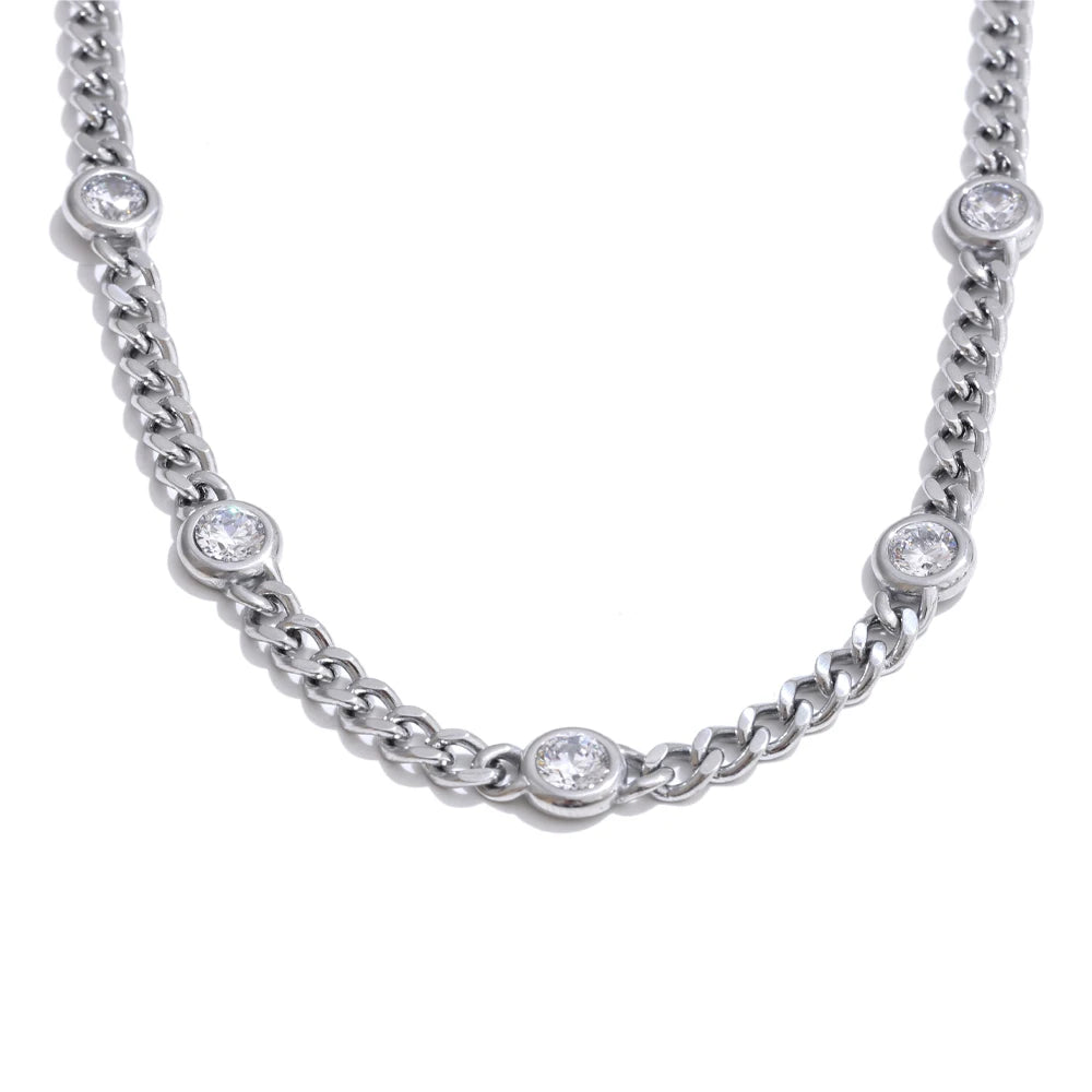 Chain Necklace for Women 316L Stainless Steel Fashion Jewelry