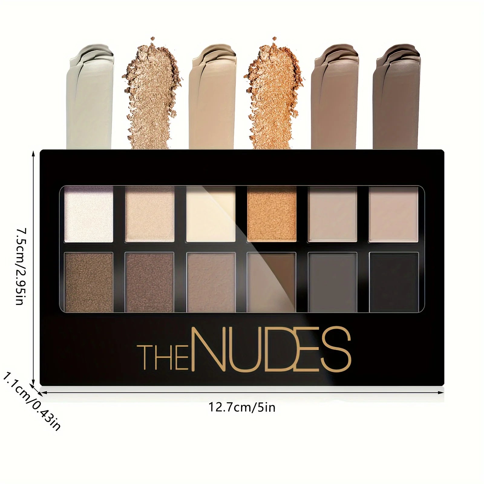 Smokey Eyeshadow Palette, Brown Black Dark Color Series