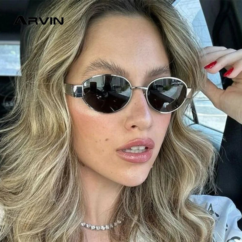 Fashion Oval Retro Sunglasses Women