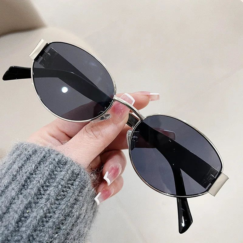 Fashion Oval Retro Sunglasses Women
