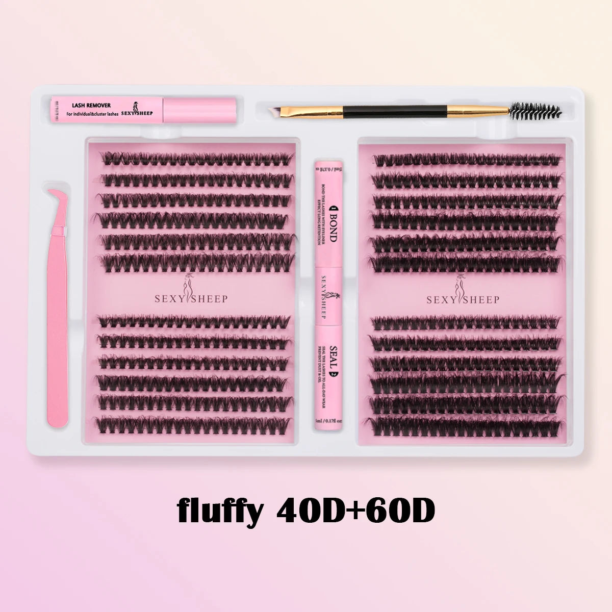 Eyelashes Extensions Individual Lashes Cluster Natural Segmented