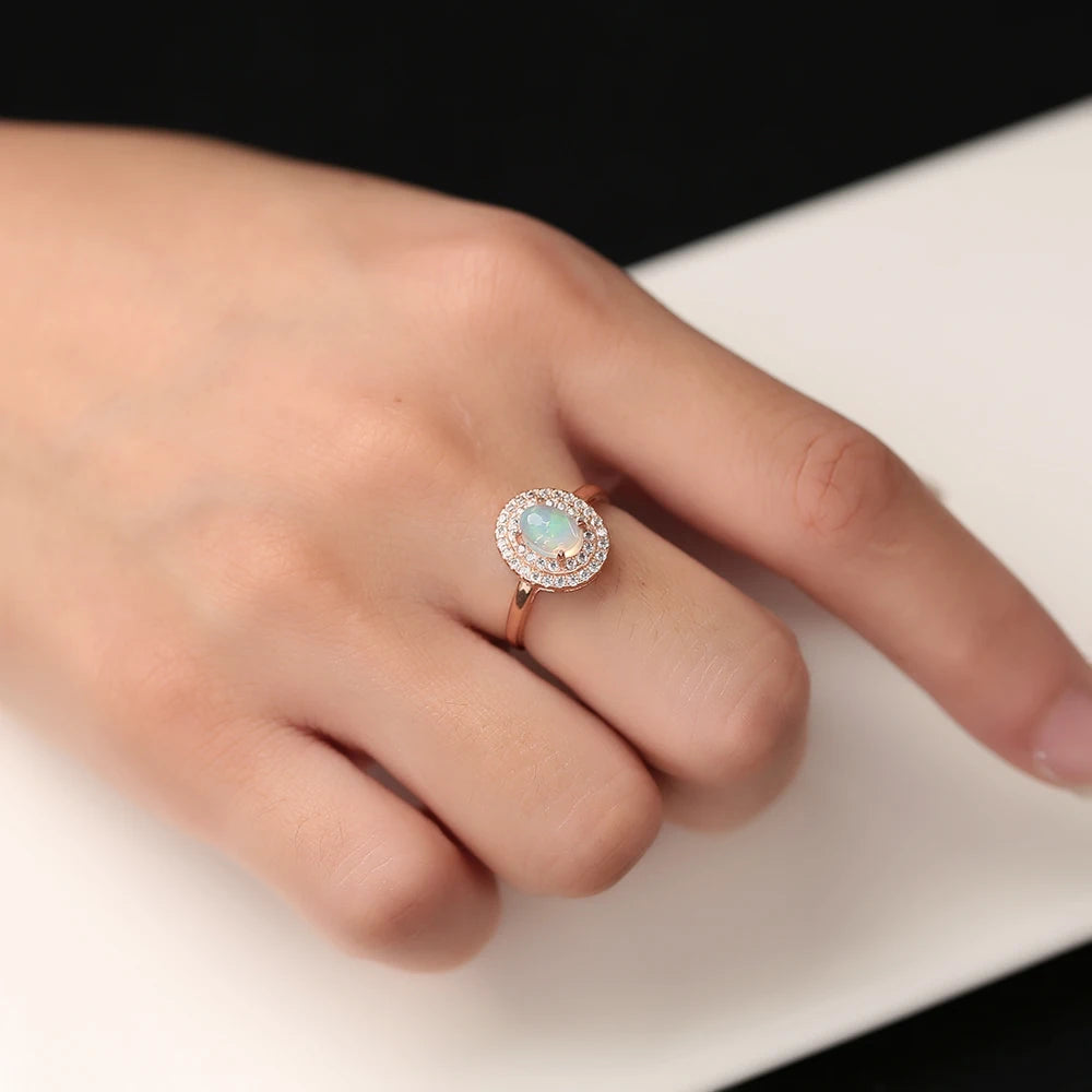 925 silver plated rose gold women&