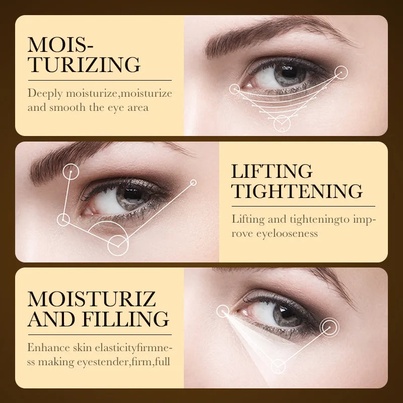 Gold Hyaluronic Acid Eye Cream - Eye Bags Firming Moisturizing