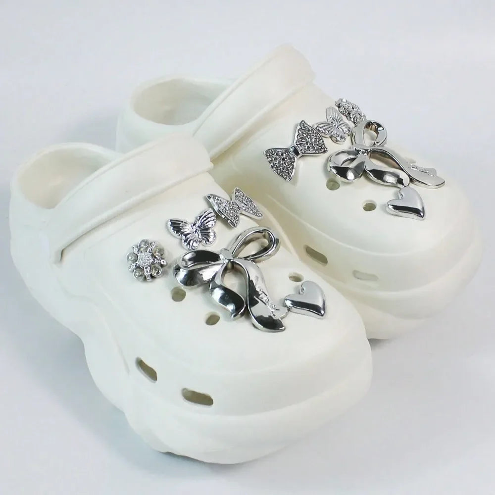 Fashion Bow Decor CROCS Sandals