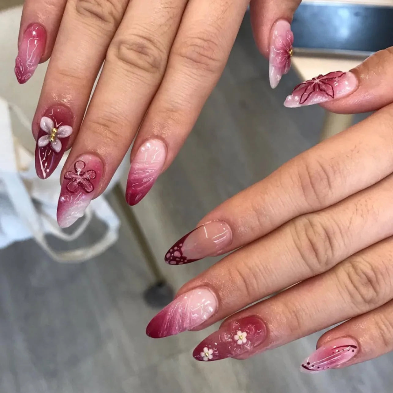 Nails Almond Shaped Press on Nails - 24pcs