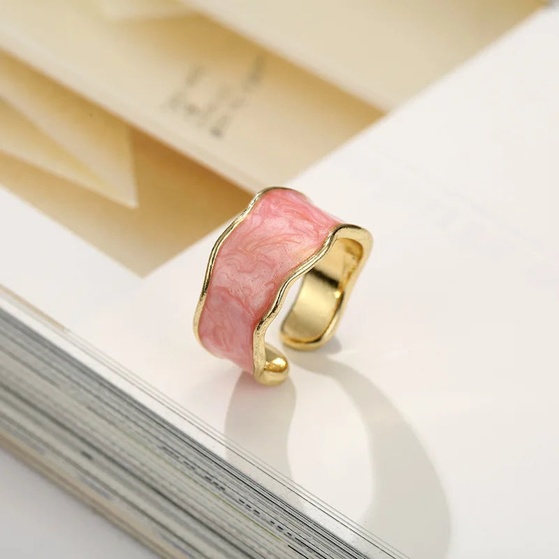 Irregular Shape Rings for Women Gold