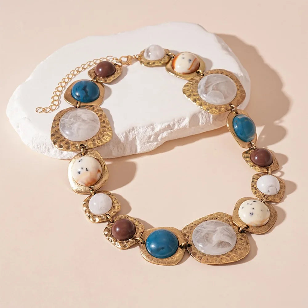 Vintage Retro Necklace Earring Fashion Jewelry