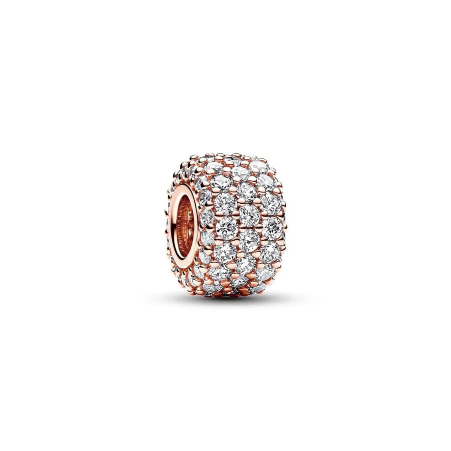 Hot Sale Rose Gold Charm Beads Fit Original 925 Silver Bracelet Women Jewelry