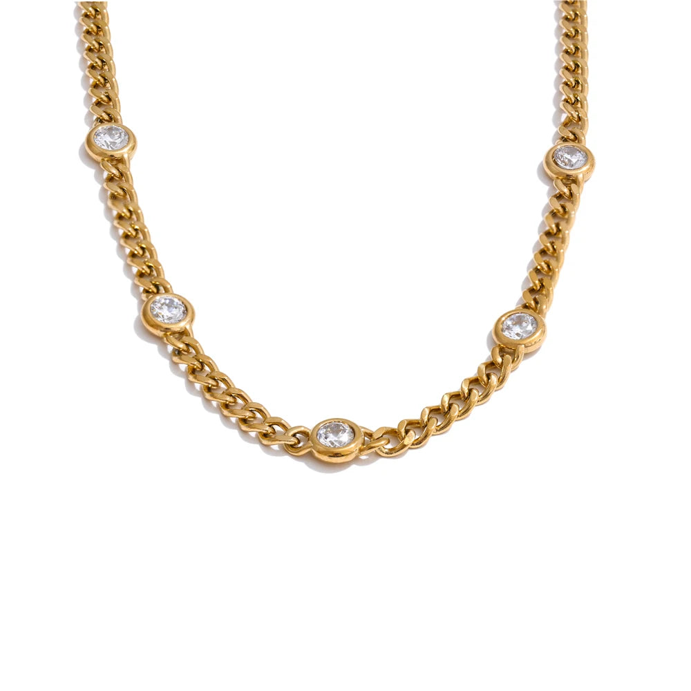 Chain Necklace for Women 316L Stainless Steel Fashion Jewelry