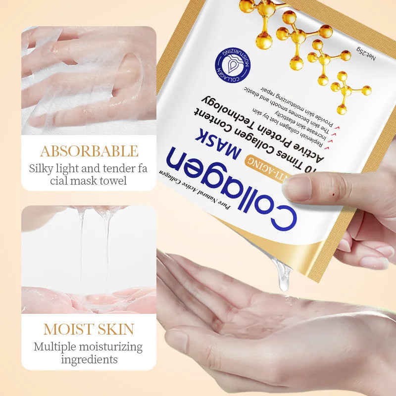 Collagen Face Mask Moisturizing Anti-Aging Repair Brightening skincare