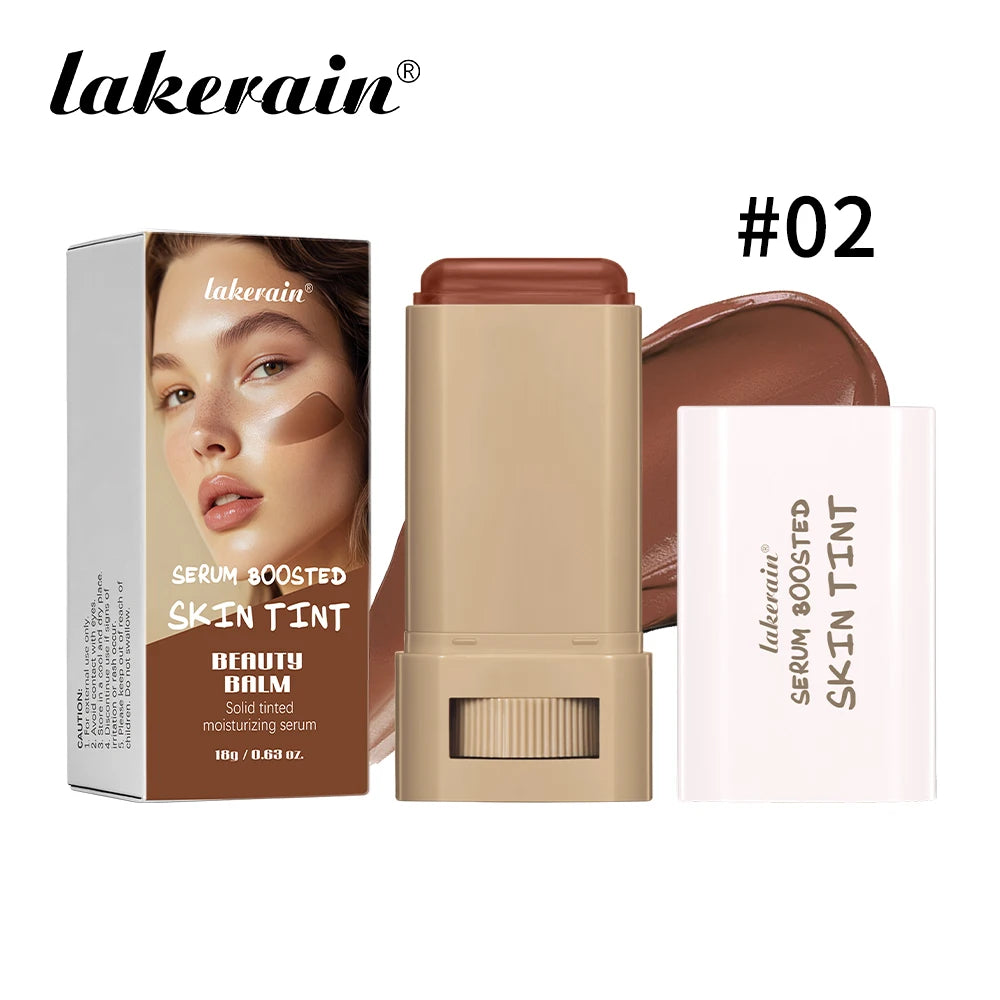 Stick Serum Boosted Skin Tint Foundation, Smooth Plumper Hight Coverage.