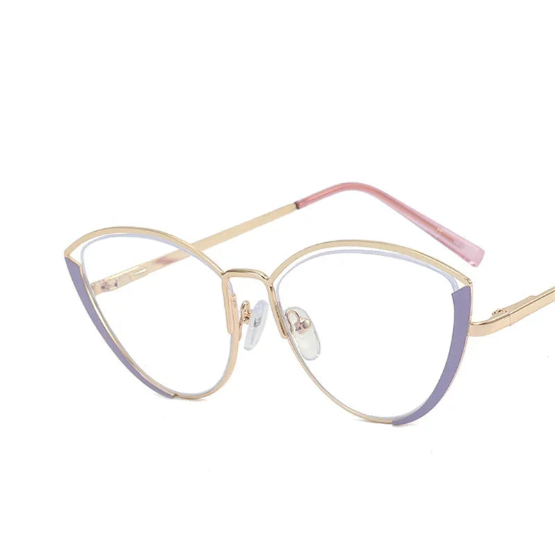 Vintage Cat Eyeglasses Trendy Anti-Blue Light Fashion Eyewear.