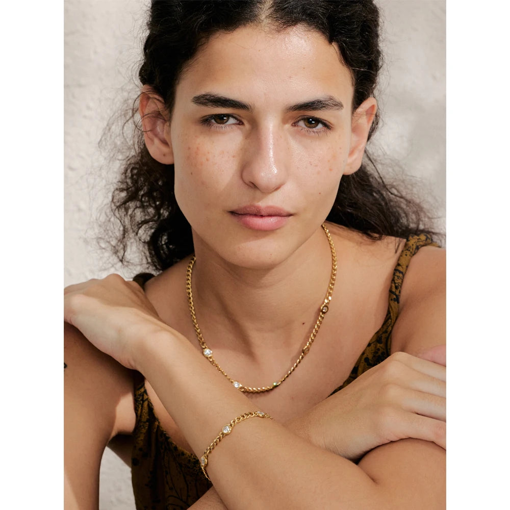 Chain Necklace for Women 316L Stainless Steel Fashion Jewelry