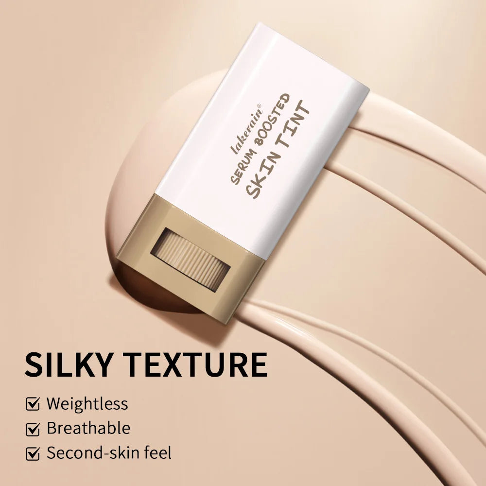 Stick Serum Boosted Skin Tint Foundation, Smooth Plumper Hight Coverage.