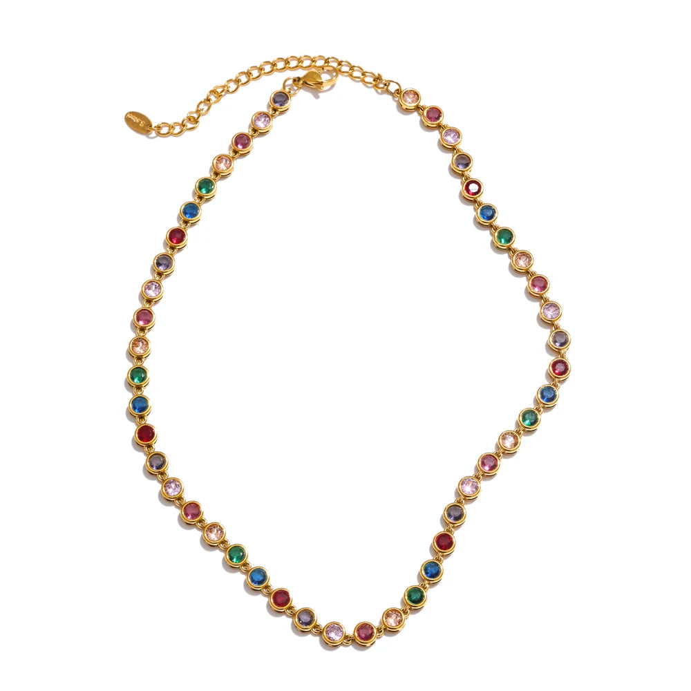 Necklace Bracelet for Women Stainless Steel Waterproof Jewelry
