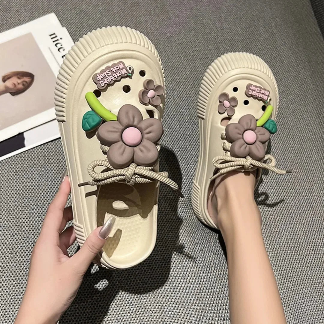 Women Slippers Cute Decoration Platform Sandals