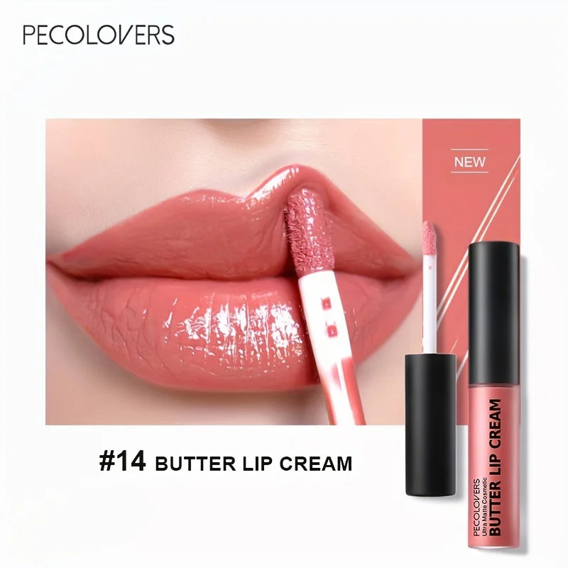 Lip Cream Liquid Lipstick, Non-Sticky, Moisturizing High Pigment