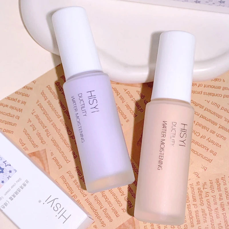 Silky and clear primer, natural cream to brighten and prevent makeup from coming off easily